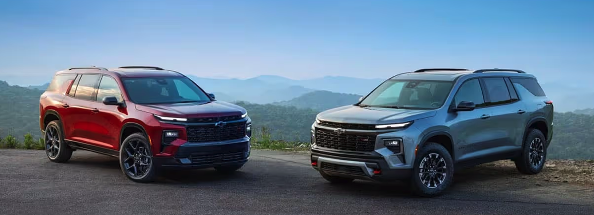 Traverse LT on left and Traverese Z71 on right