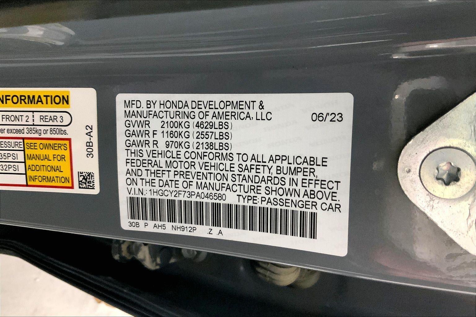 2023 Honda Accord Hybrid Sport-L