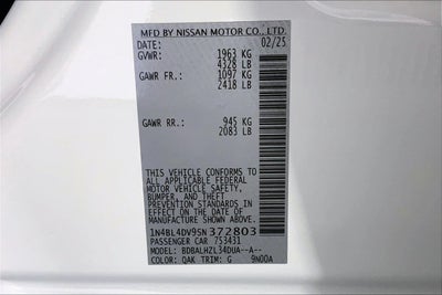 2025 Nissan Altima SV