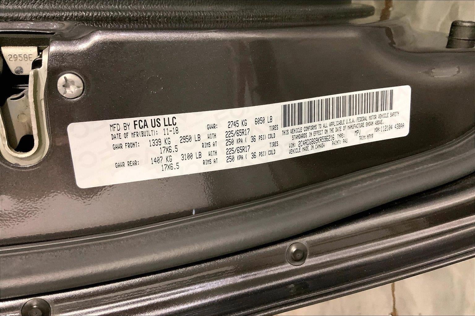 2019 Dodge Grand Caravan SE Plus
