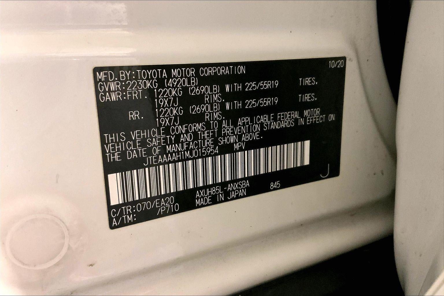 2021 Toyota Venza Limited