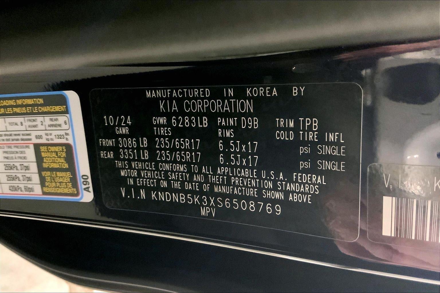 2025 Kia Carnival LXS