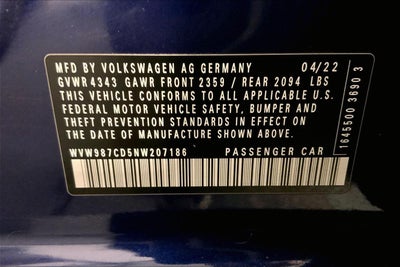 2022 Volkswagen Golf GTI SE