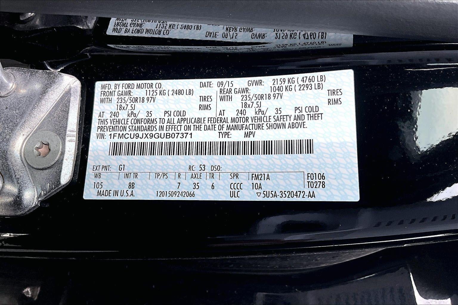 2016 Ford Escape Titanium