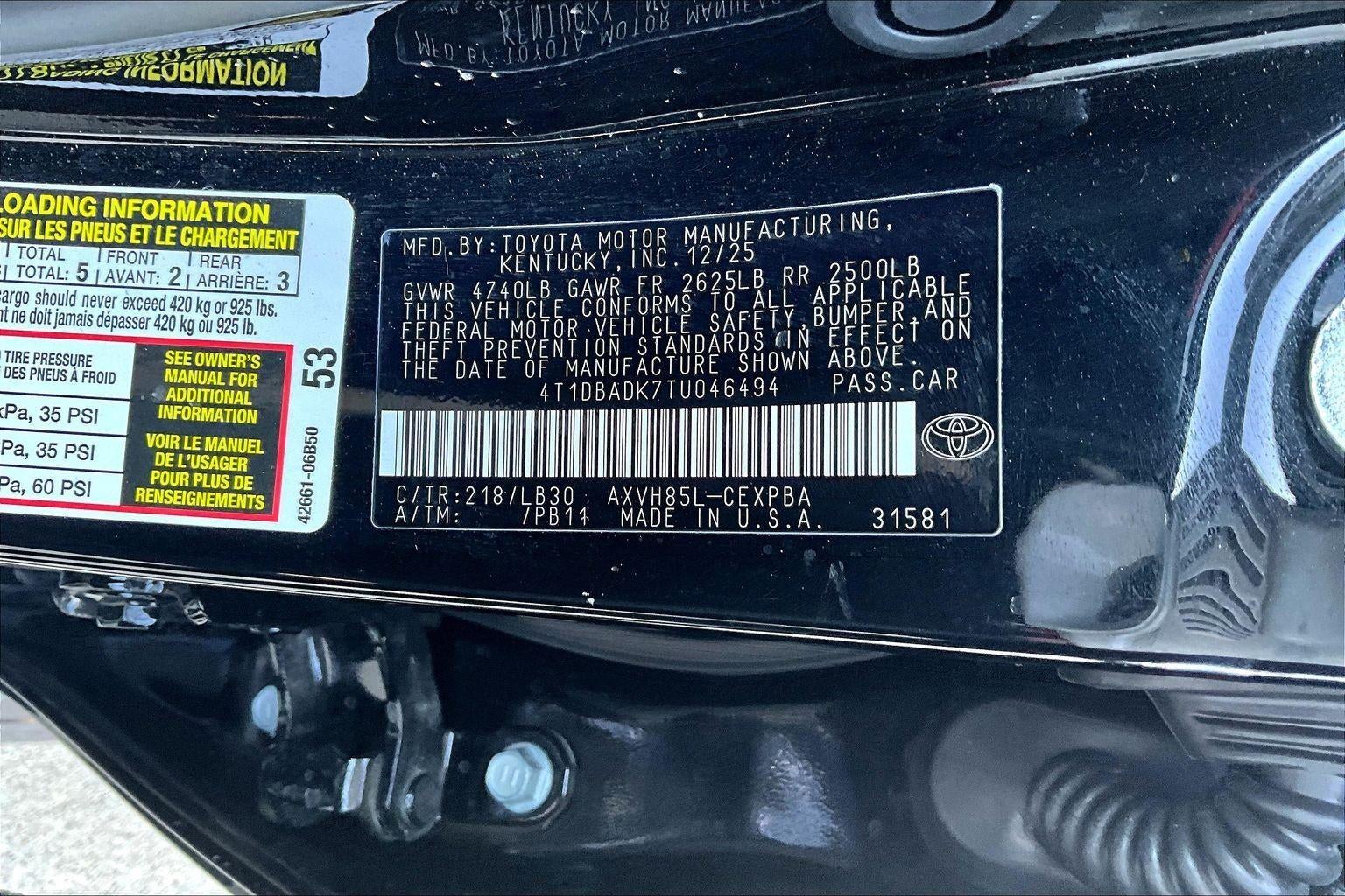 2026 Toyota Camry LE