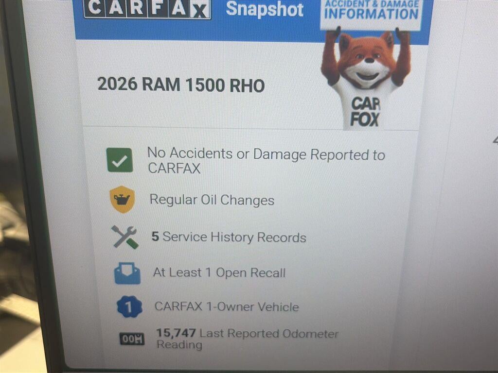 2026 RAM 1500 RHO