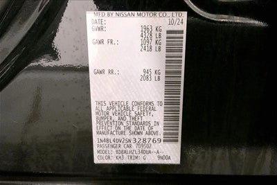 2025 Nissan Altima SV