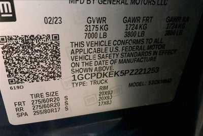 2023 Chevrolet Silverado 1500 LT (2FL)