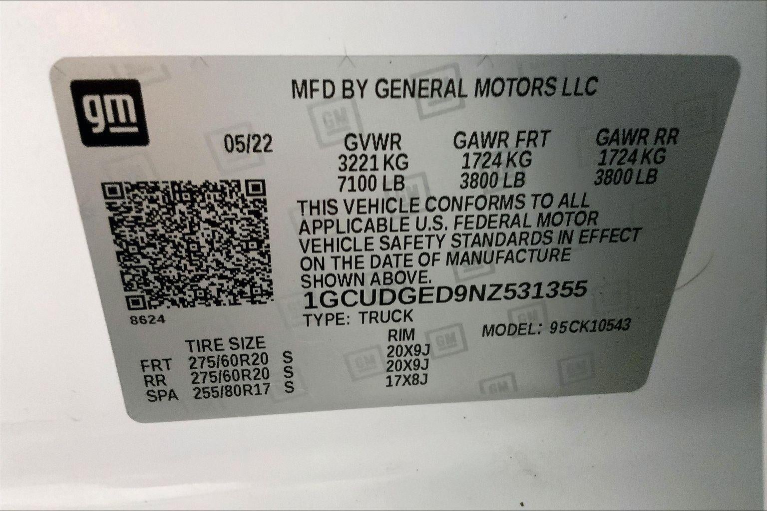 2022 Chevrolet Silverado 1500 LTZ