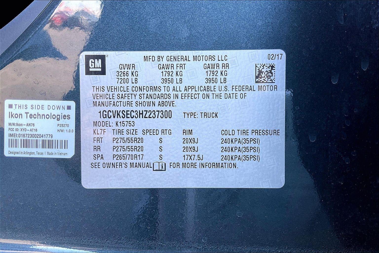 2017 Chevrolet Silverado 1500 LTZ