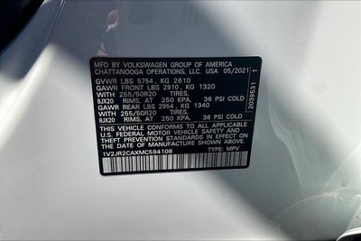 2021 Volkswagen Atlas 3.6L V6 SE w/Technology