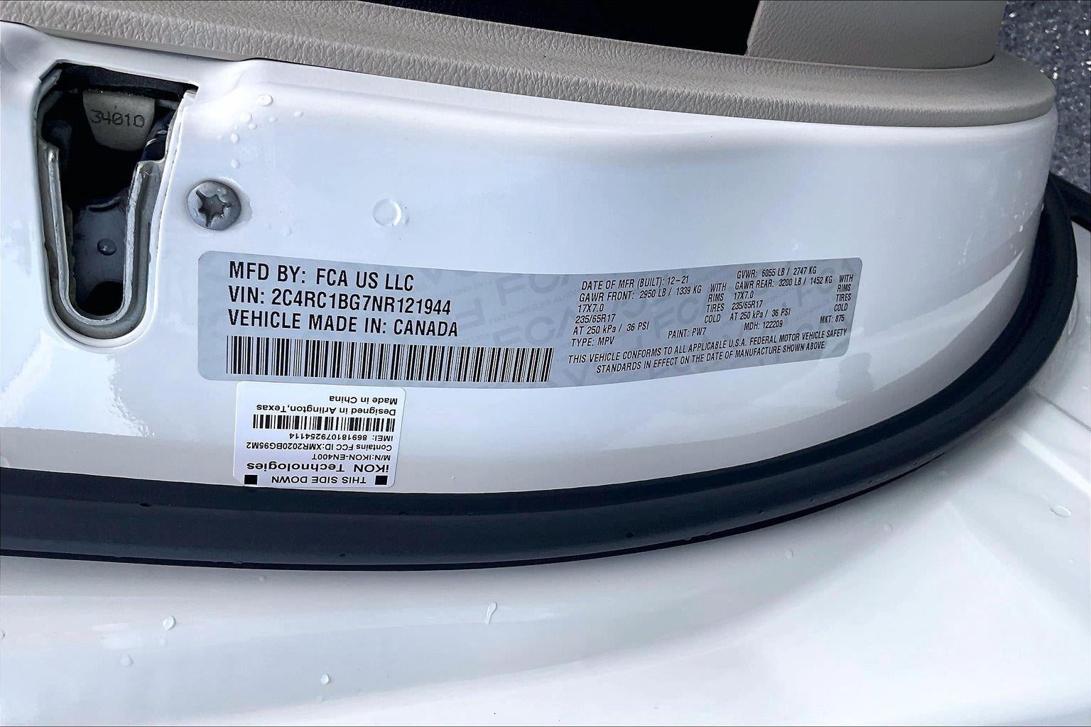 2022 Chrysler Pacifica Touring L