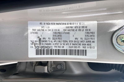 2025 Mazda Mazda3 Sedan 2.5 S Select Sport