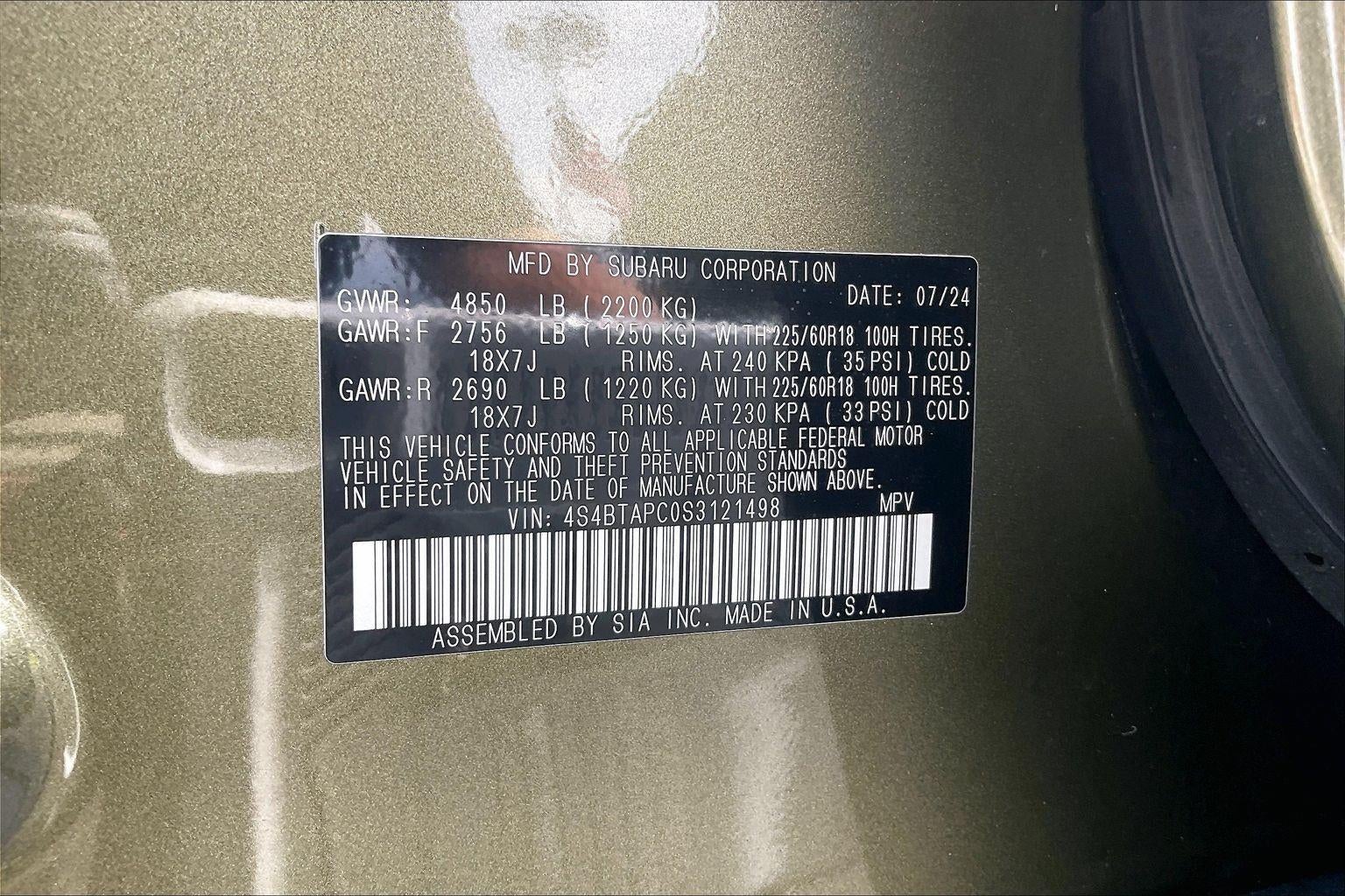 2025 Subaru Outback Touring