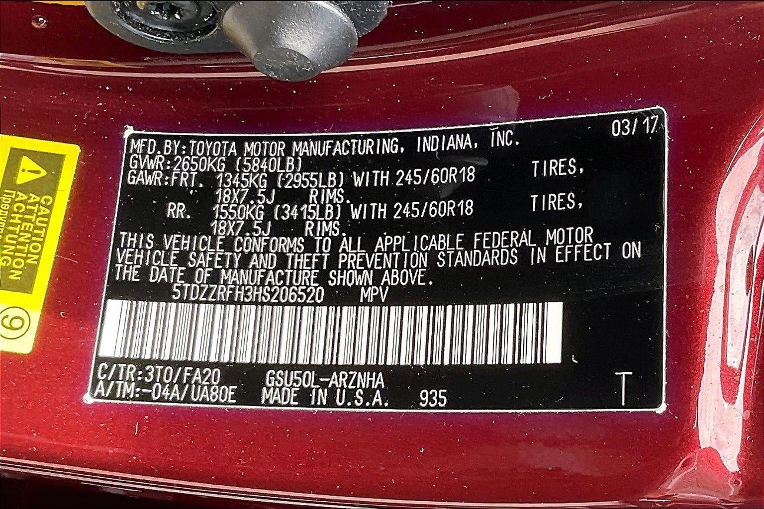 2017 Toyota Highlander LE