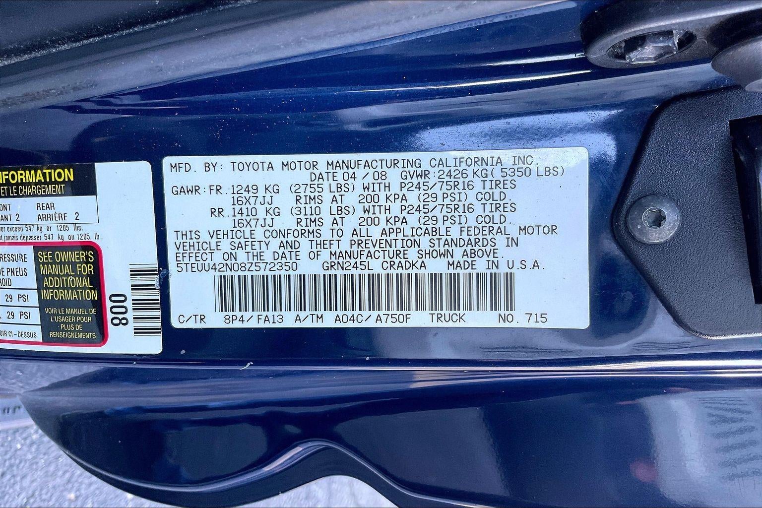 2008 Toyota Tacoma Base