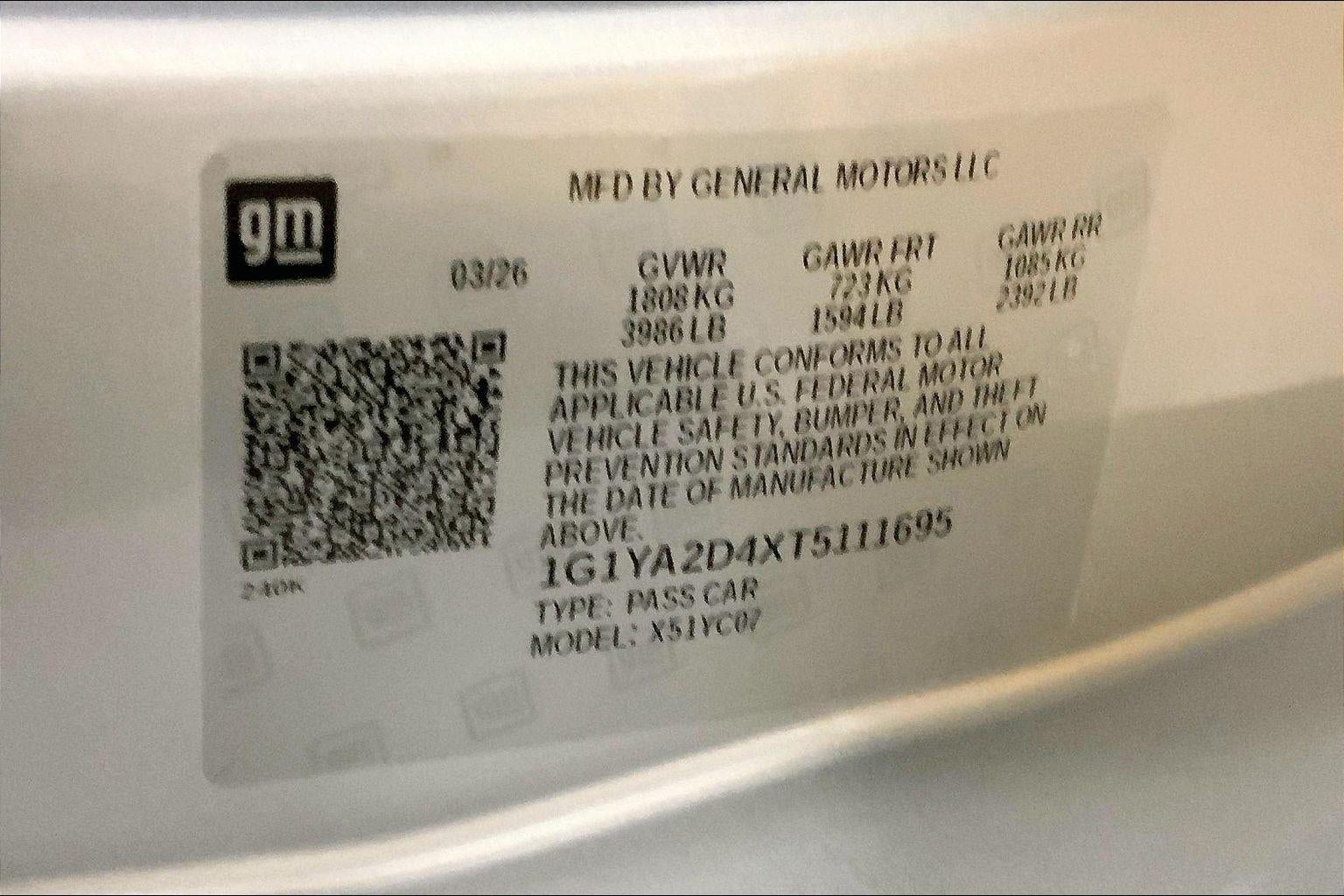 2026 Chevrolet Corvette Stingray 1LT