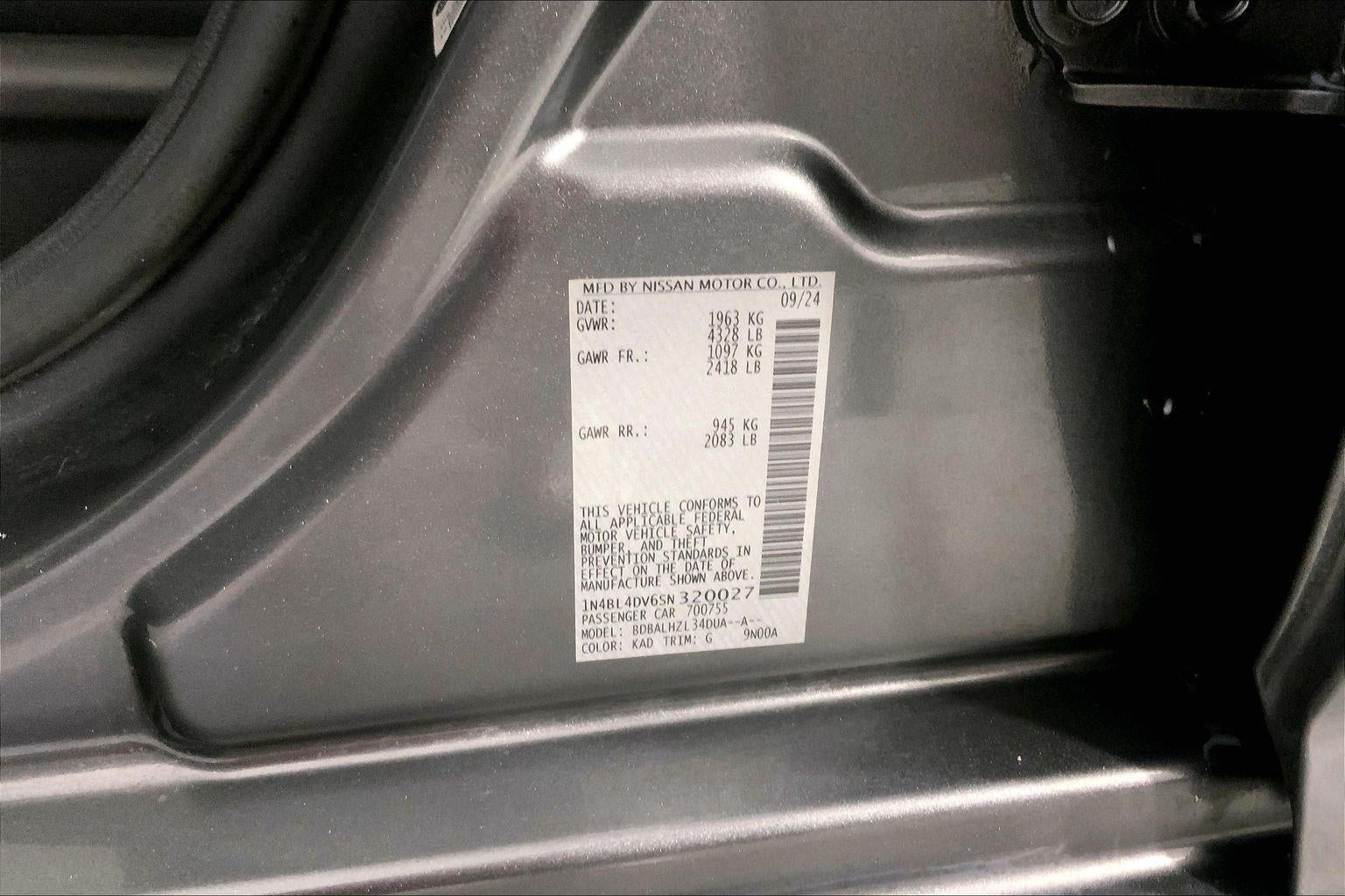 2025 Nissan Altima SV