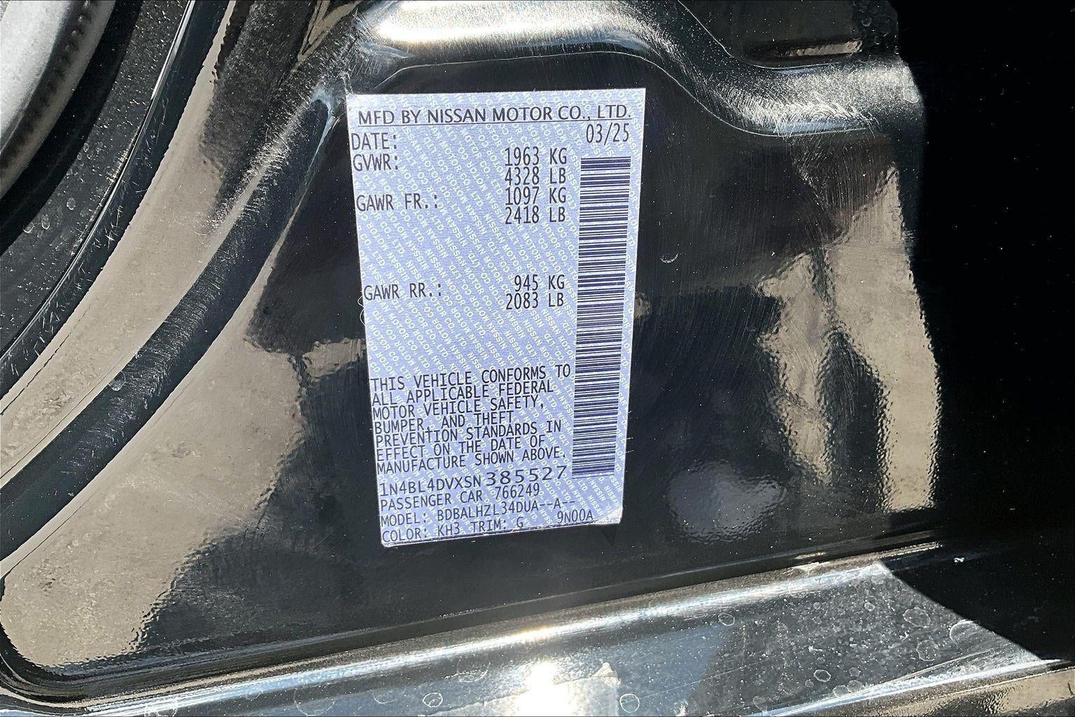 2025 Nissan Altima SV