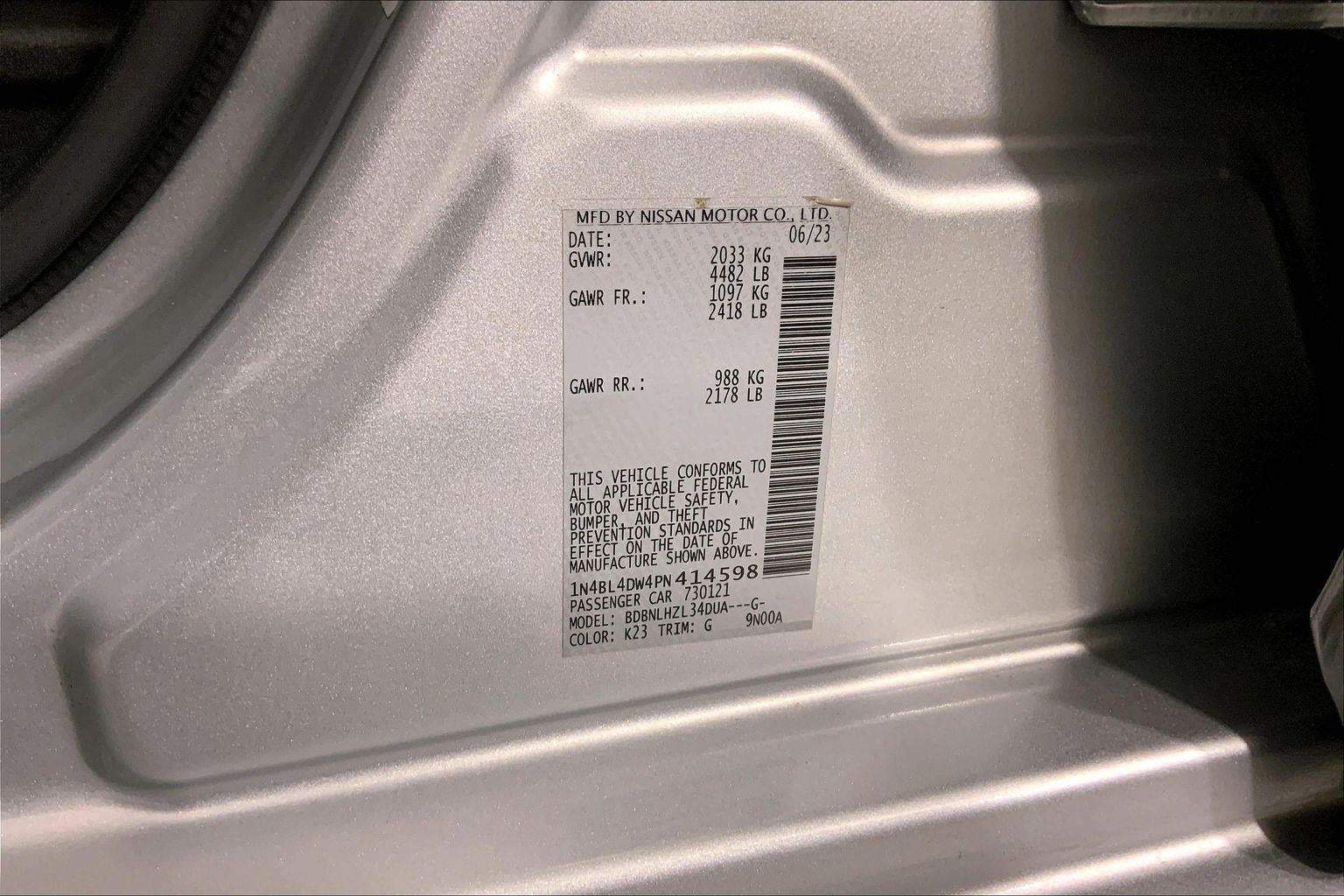 2023 Nissan Altima 2.5 SV