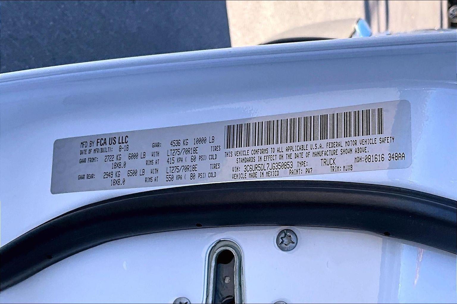 2018 RAM 2500 Big Horn