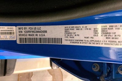 2022 RAM 1500 Big Horn Crew Cab 4x4 6'4' Box