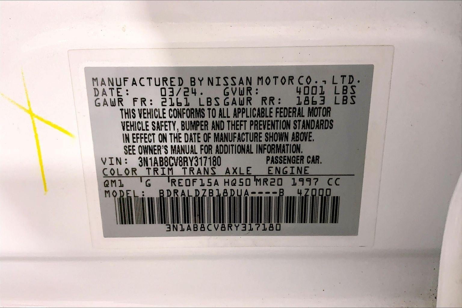 2024 Nissan Sentra SV Xtronic CVT