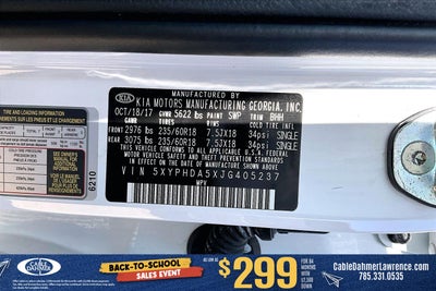 2018 Kia Sorento EX V6