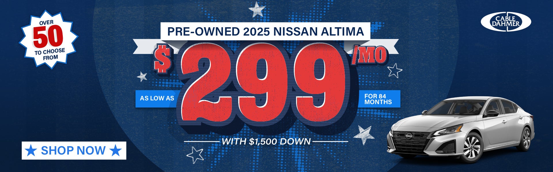 As low as $299/mo for 84 months with $1,500 down