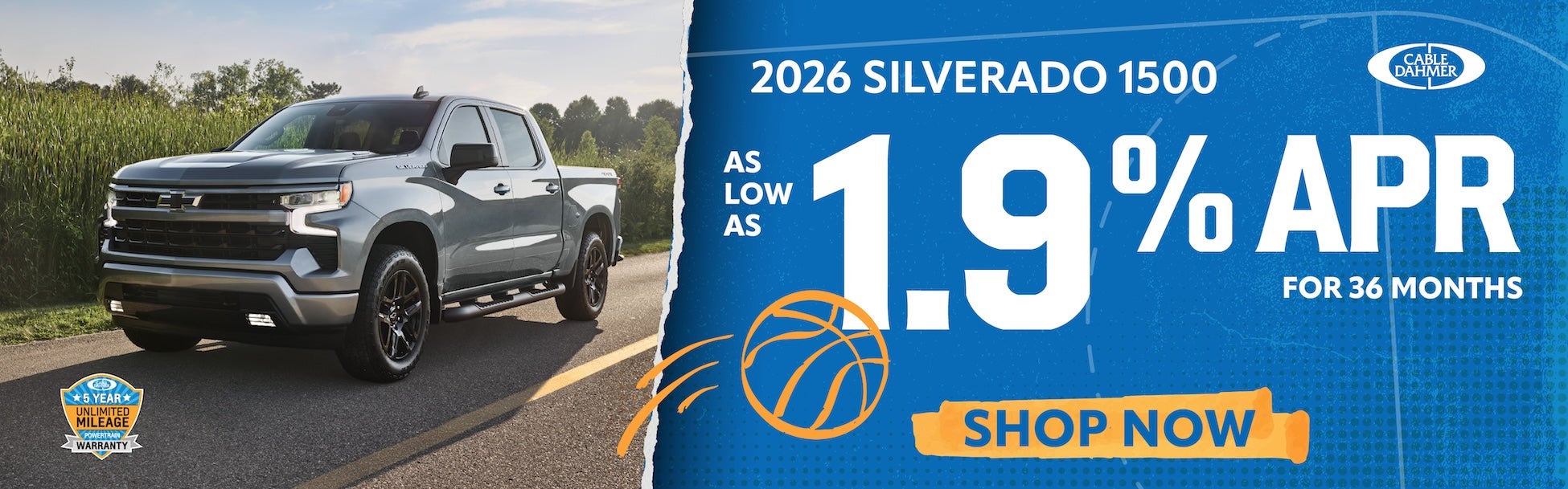 1.9% APR Financing on 2026 Silverado 1500