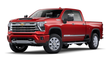 New red 2025 Silverado 2500 stock image banner