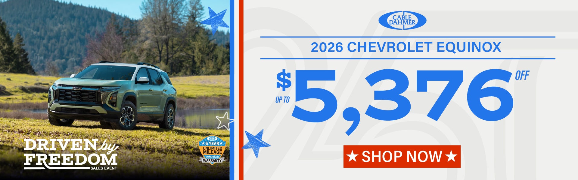 2026 Chevy Equinox up to $5,376 off